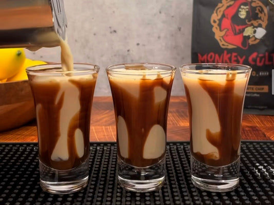 Dirty Cookie Shots with Monkey Cult Coffee