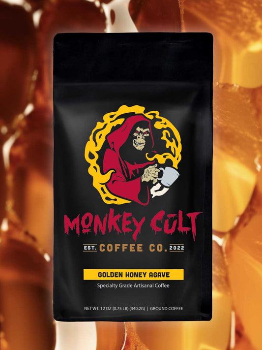 monkey cult golden honey agave flavored coffee