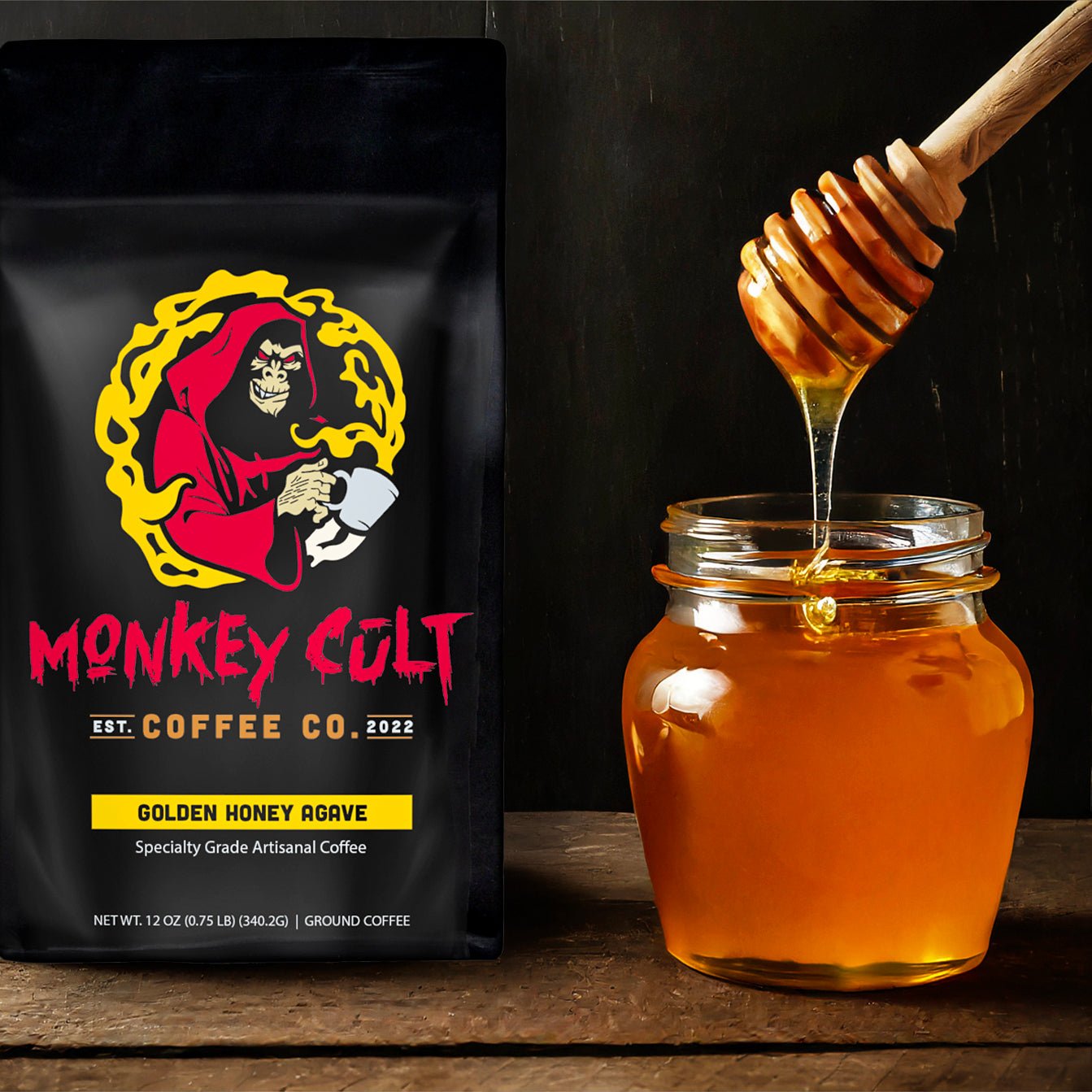 Golden Honey Agave Flavor Infused Artisanal Coffee